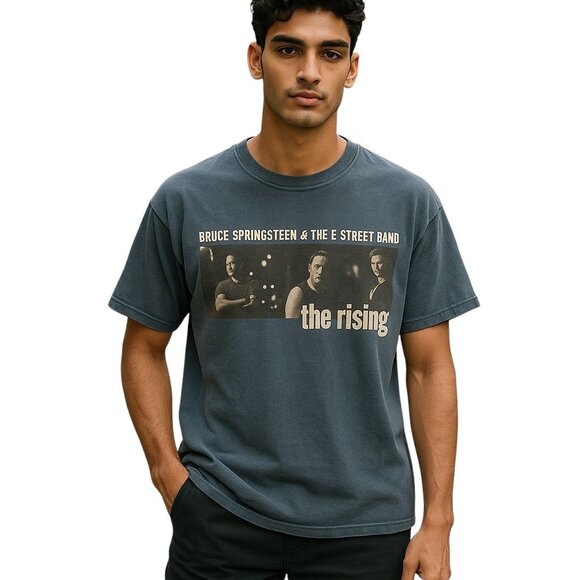 Vintage Bruce Springsteen The Rising T-Shirt M USA Tour 2002 E Street Band Tee - Picture 4 of 9